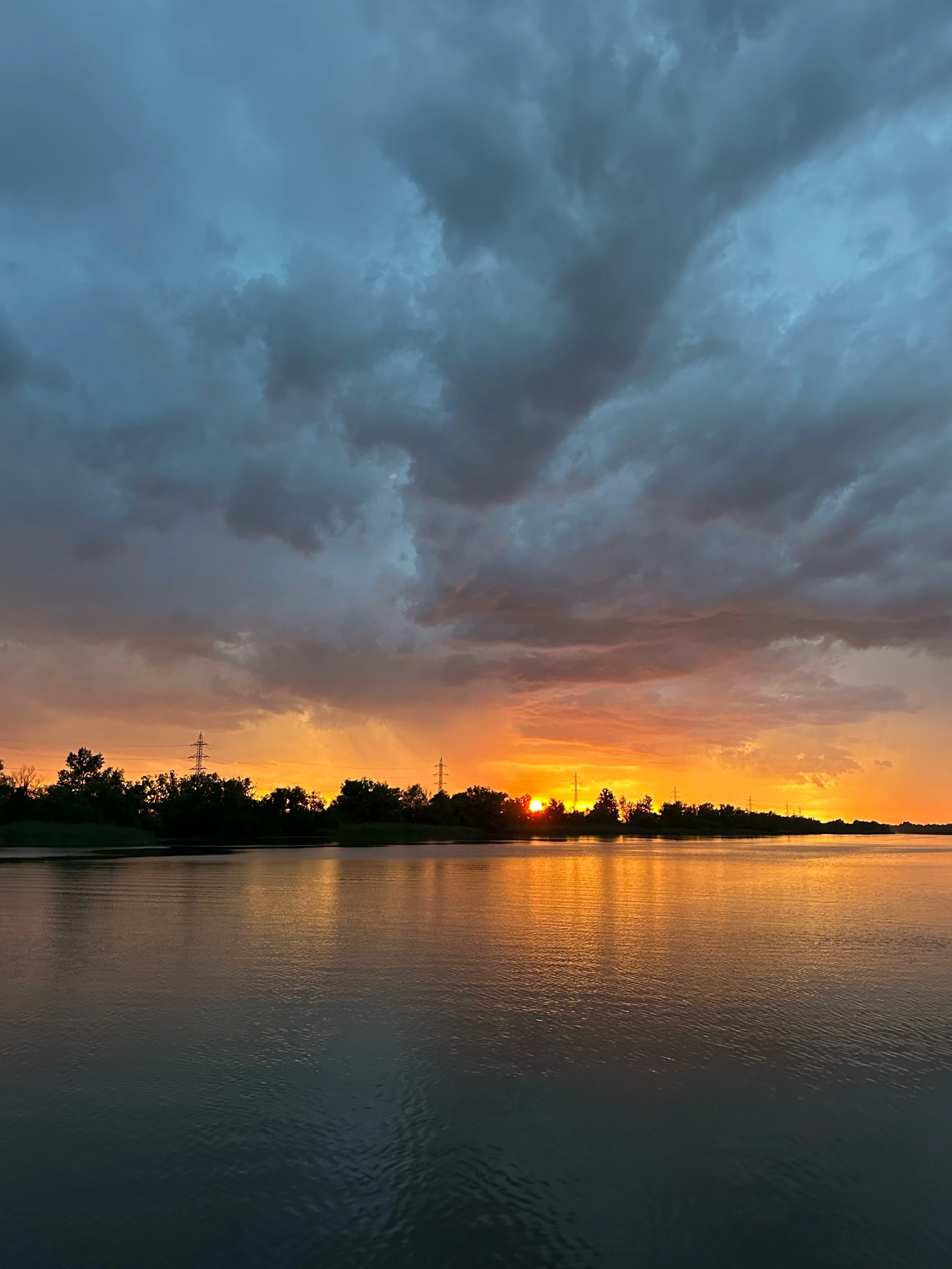 Sunset over the Danube, Danube Delta, Romania — photo by Orlando Prugel-Bennett