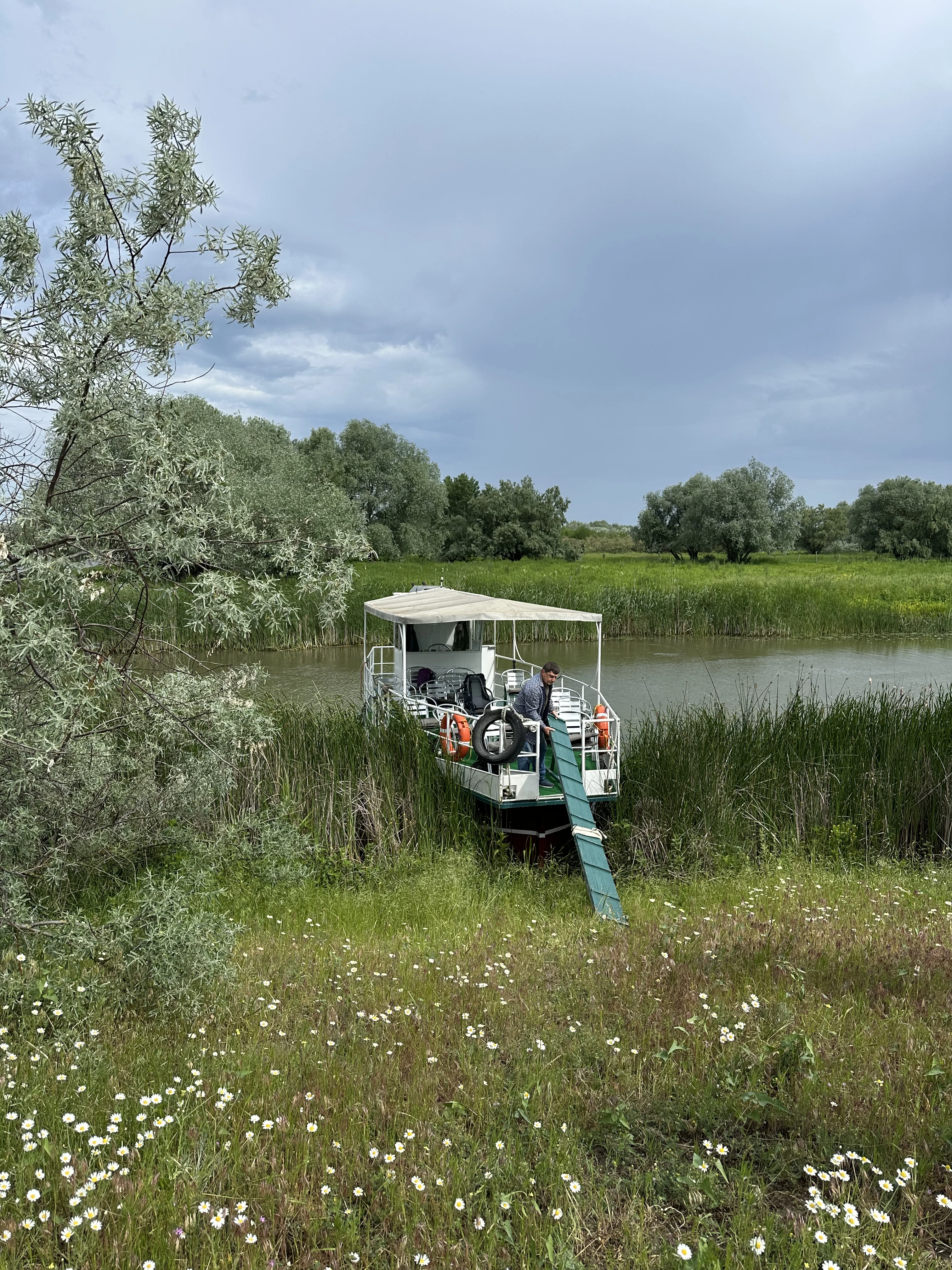 Our day boat on the danube, Danube Delta, Romania — photo by Orlando Prugel-Bennett