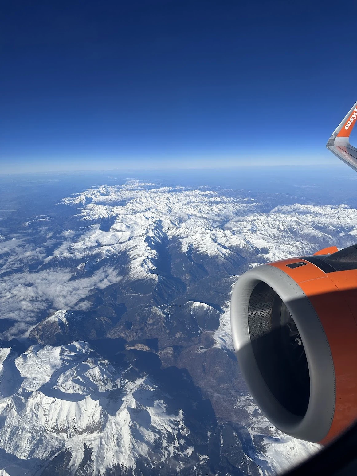 Pyrénées from the plane, Spain — photo by Orlando Prugel-Bennett