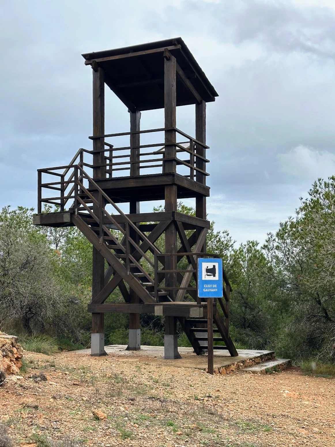Clot De Galvany observation tower, Clot De Galvany, Alicante, Spain — photo by Orlando Prugel-Bennett