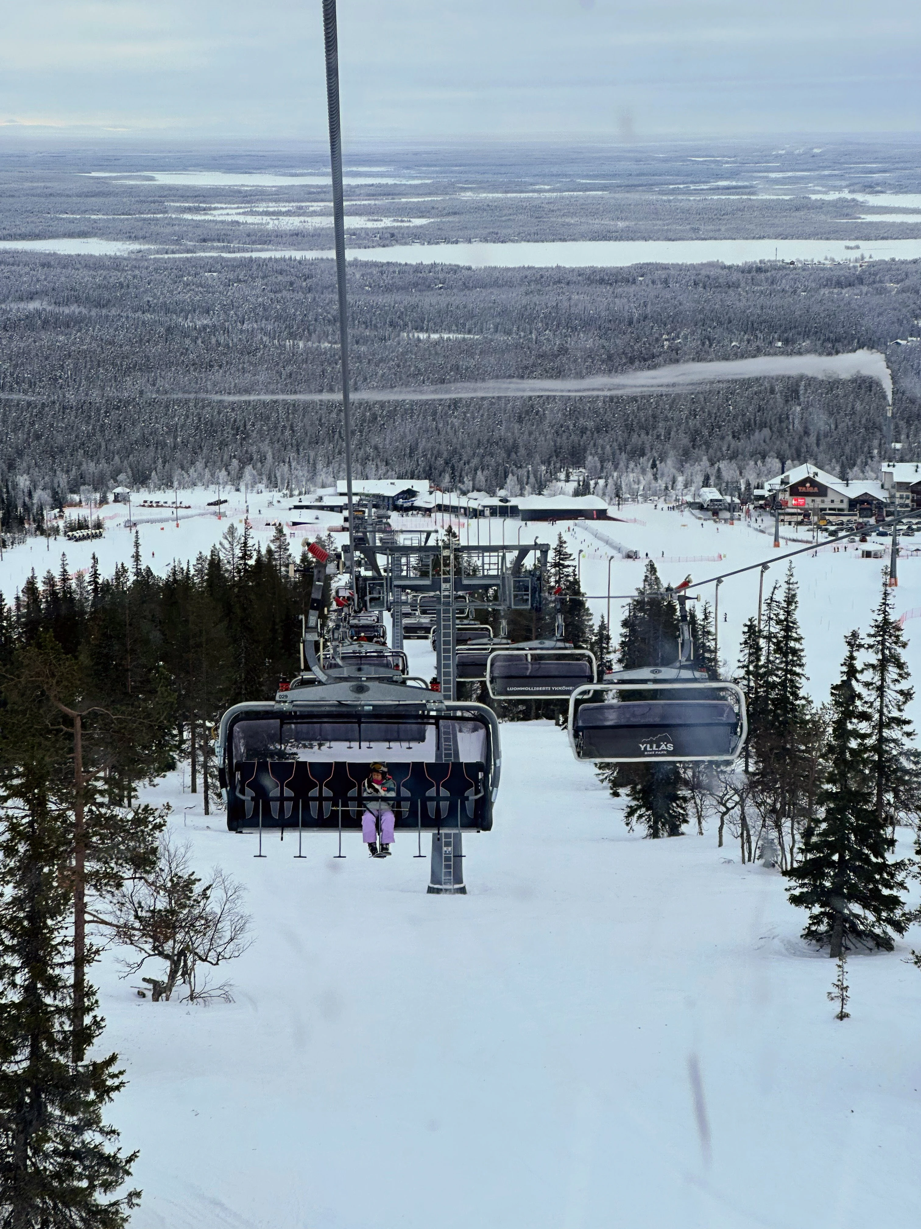 Martha on the chair lift, Ÿllas, UK — photo by Orlando Prugel-Bennett