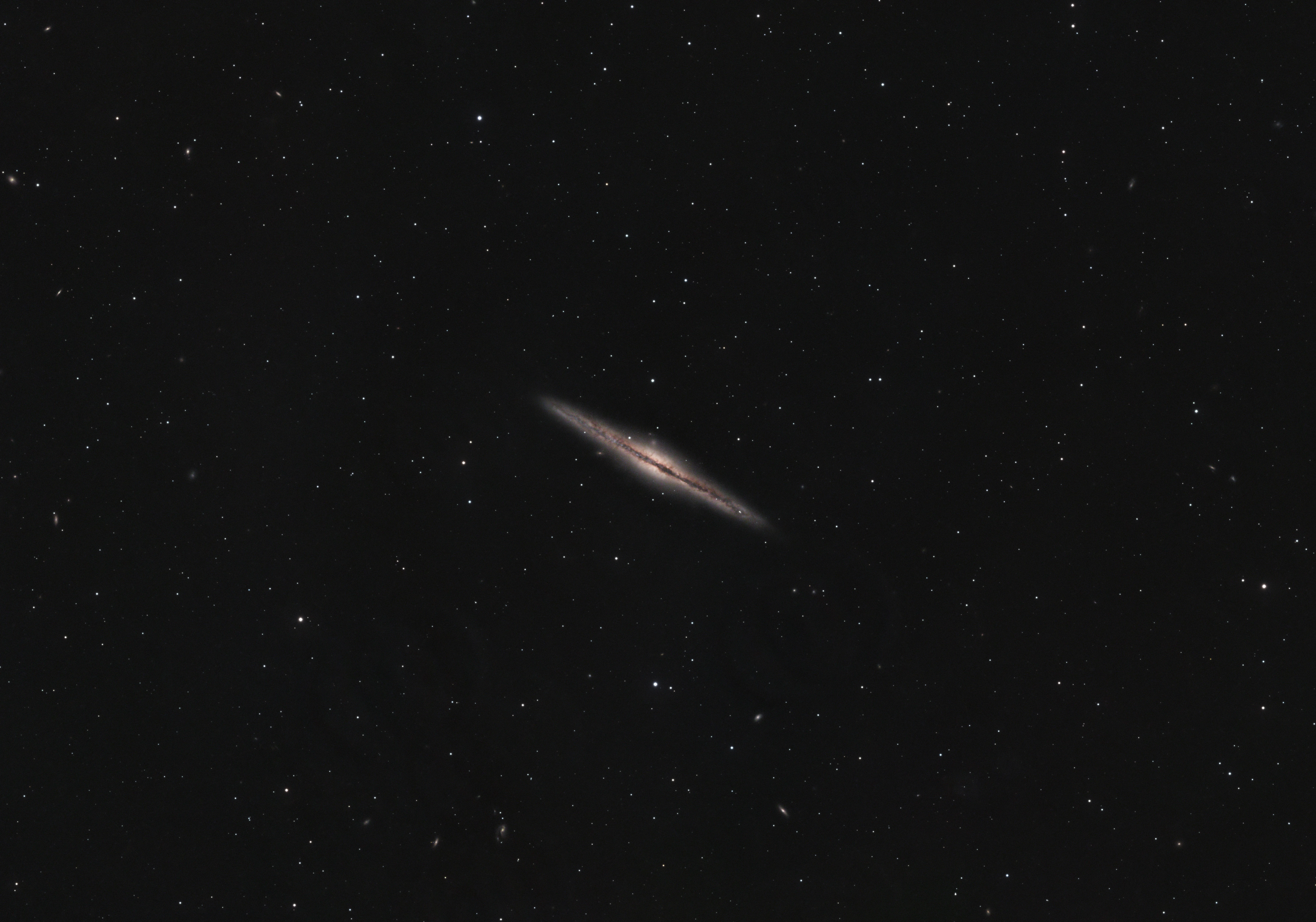 NGC 891 Galaxy, Eling, Hampshire, UK — photo by Orlando Prugel-Bennett