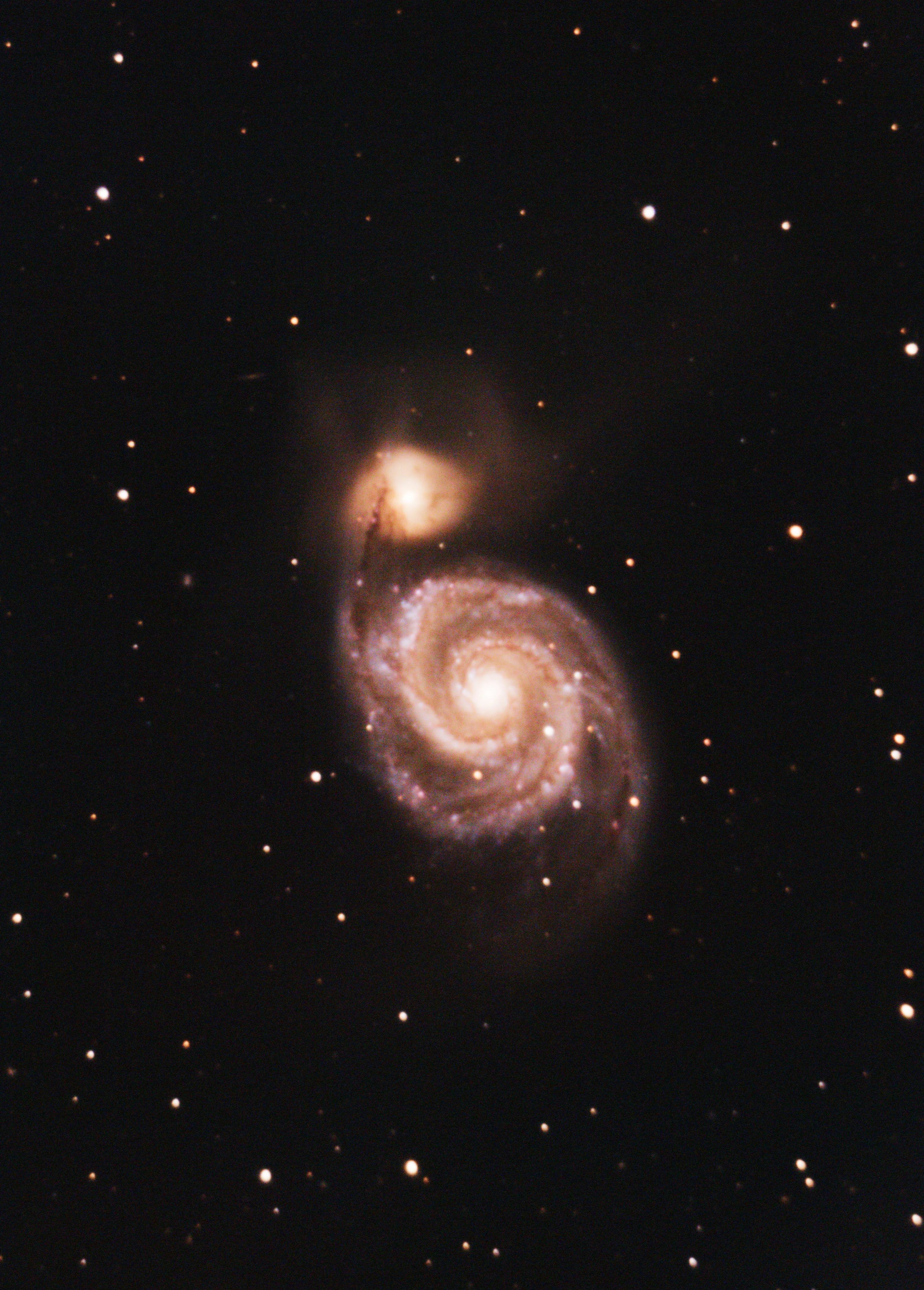 Messier 51, Lancaster, UK — photo by Orlando Prugel-Bennett