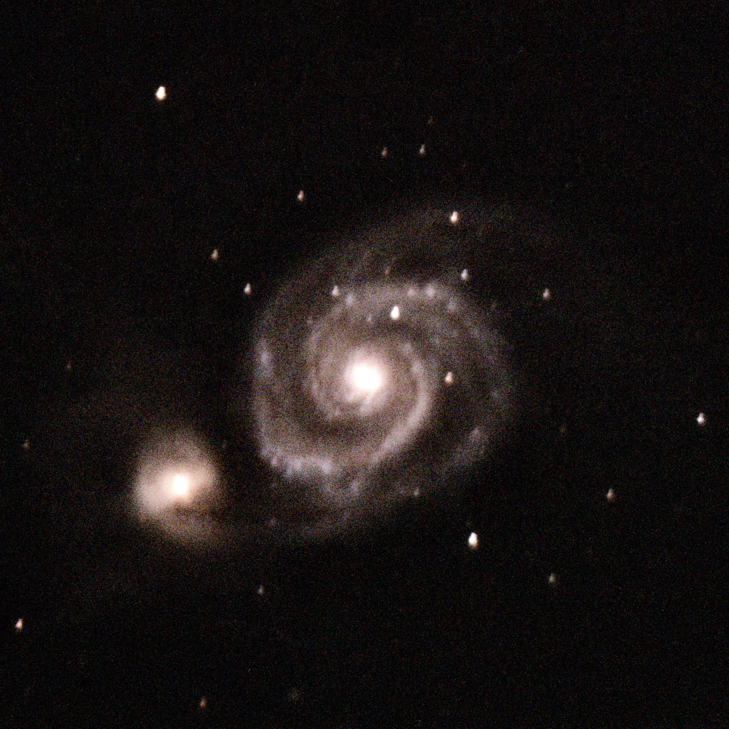 Whirlpool Galaxy, Lancaster, UK — photo by Orlando Prugel-Bennett