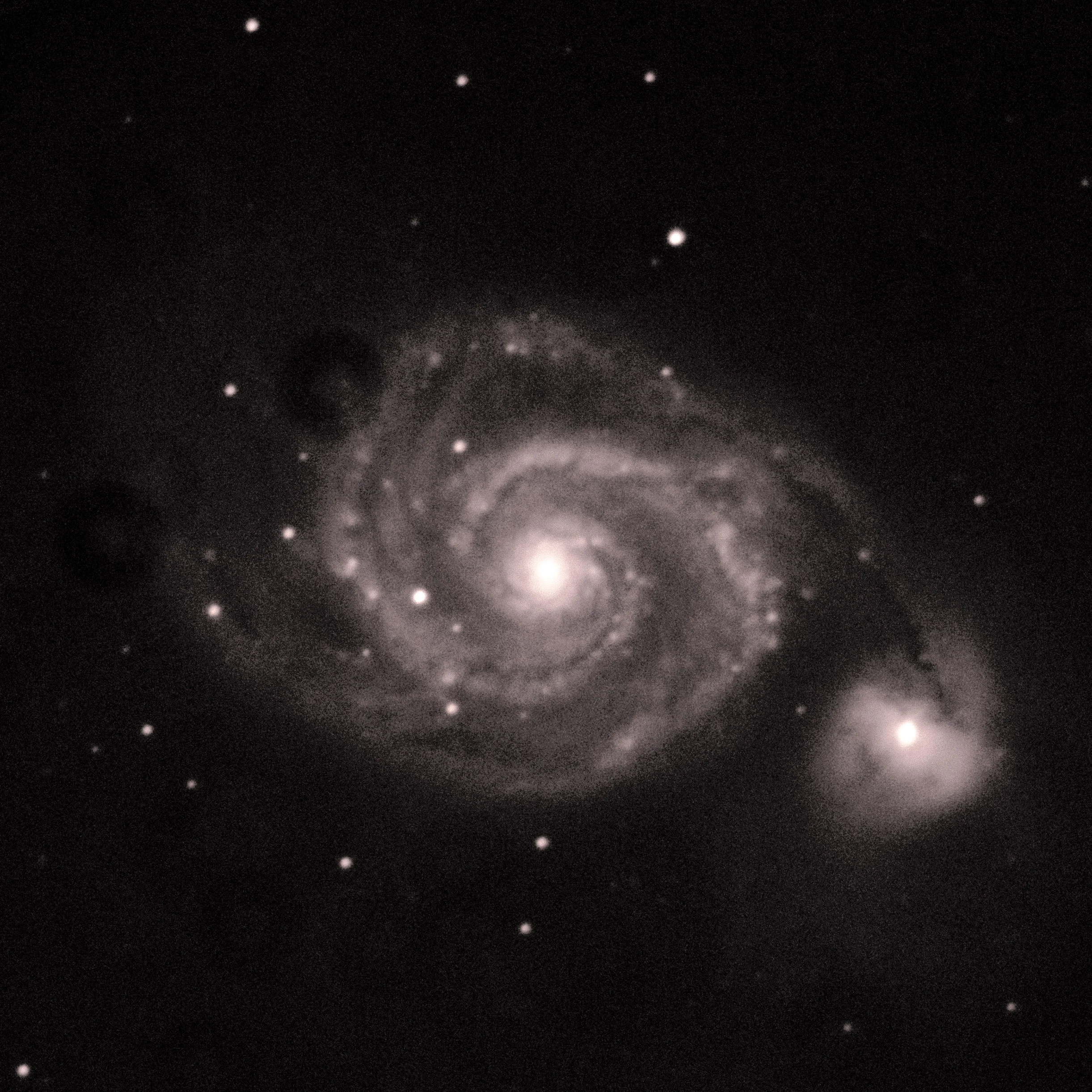 Whirlpool Galaxy, Lancaster, UK — photo by Orlando Prugel-Bennett