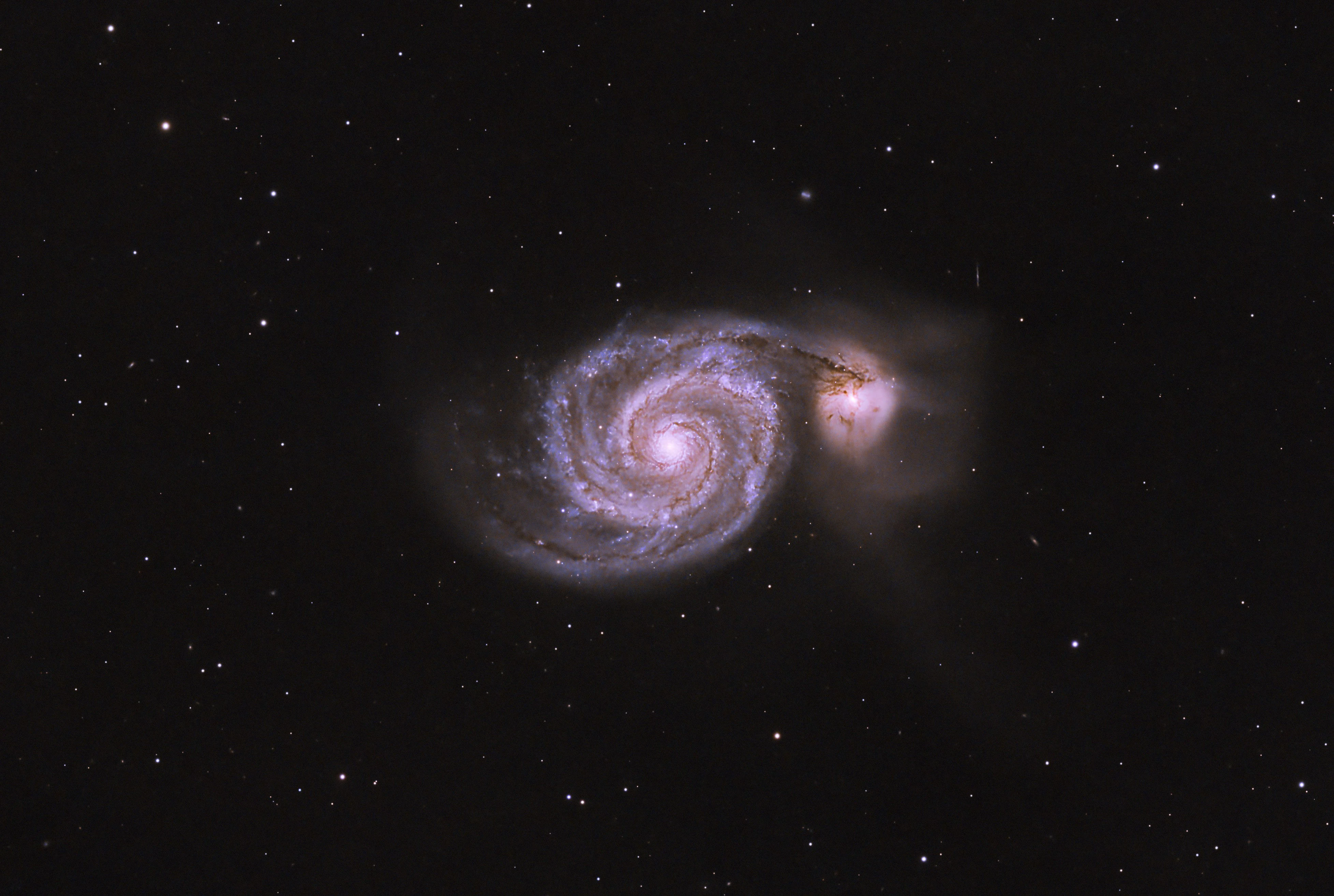 Whirlpool Galaxy, Eling, UK — photo by Orlando Prugel-Bennett