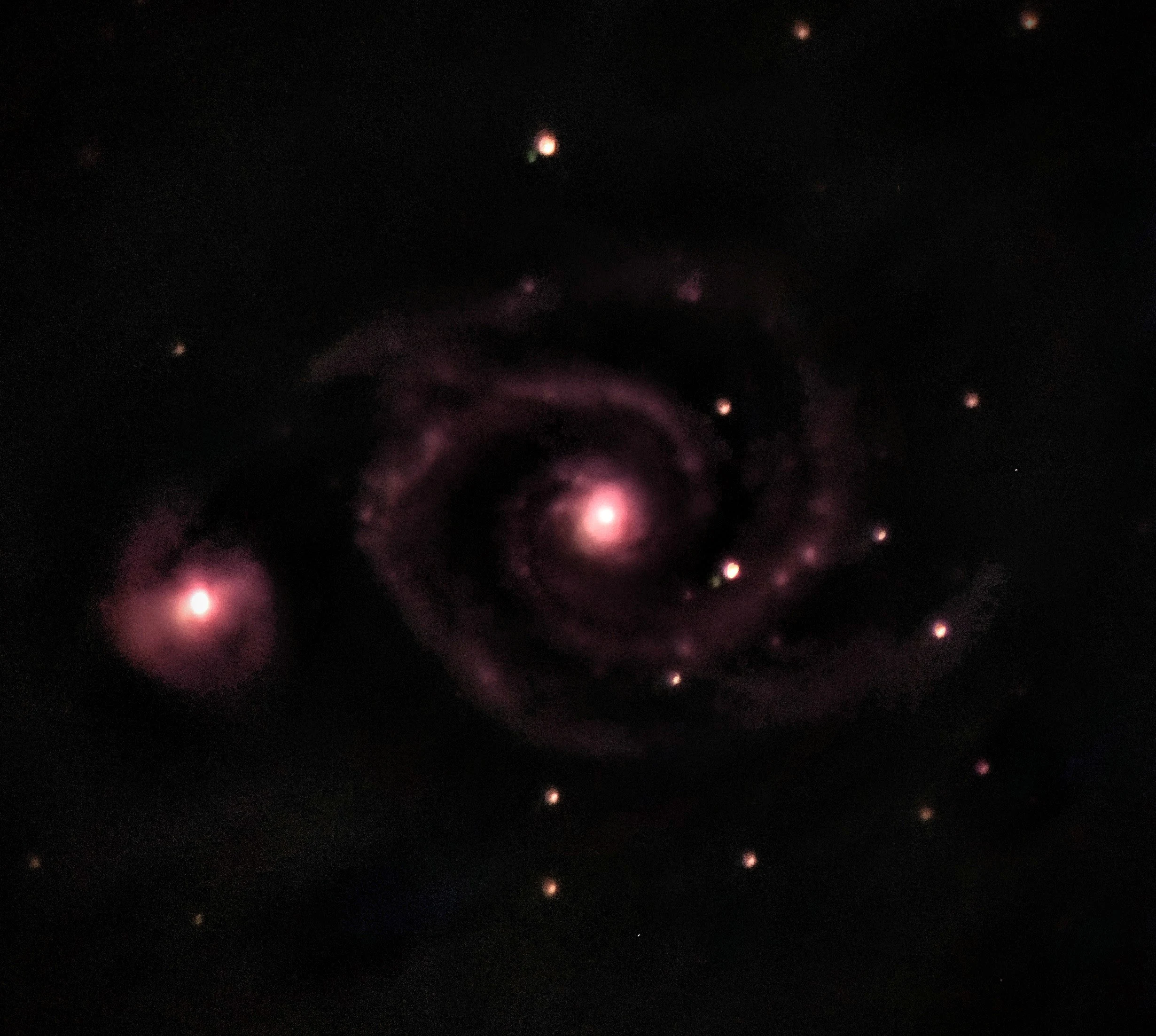 Whirlpool Galaxy, Lancaster, UK — photo by Orlando Prugel-Bennett
