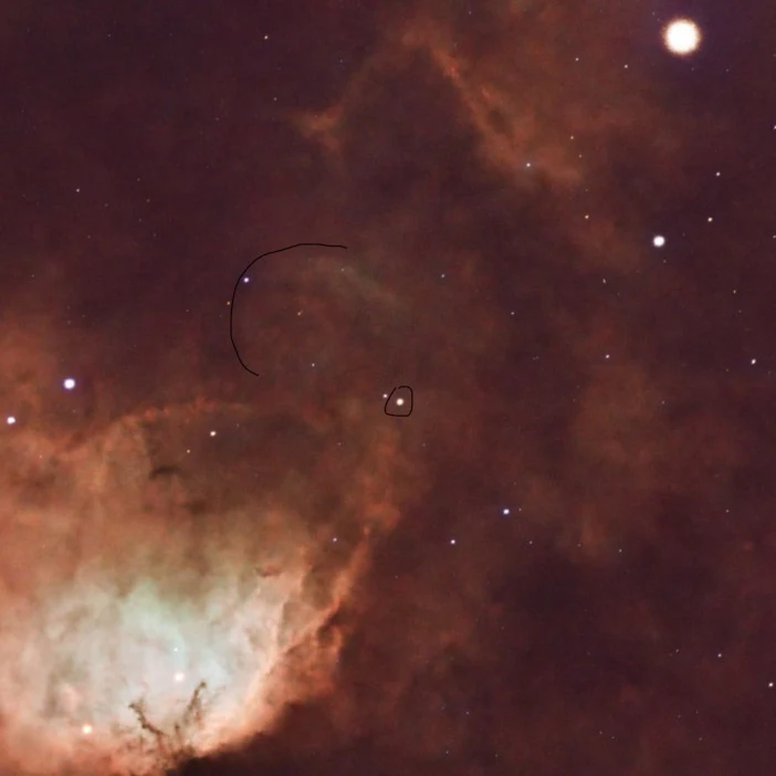 Tulip Nebula (Black hole jet crop), Eling, UK — photo by Orlando Prugel-Bennett