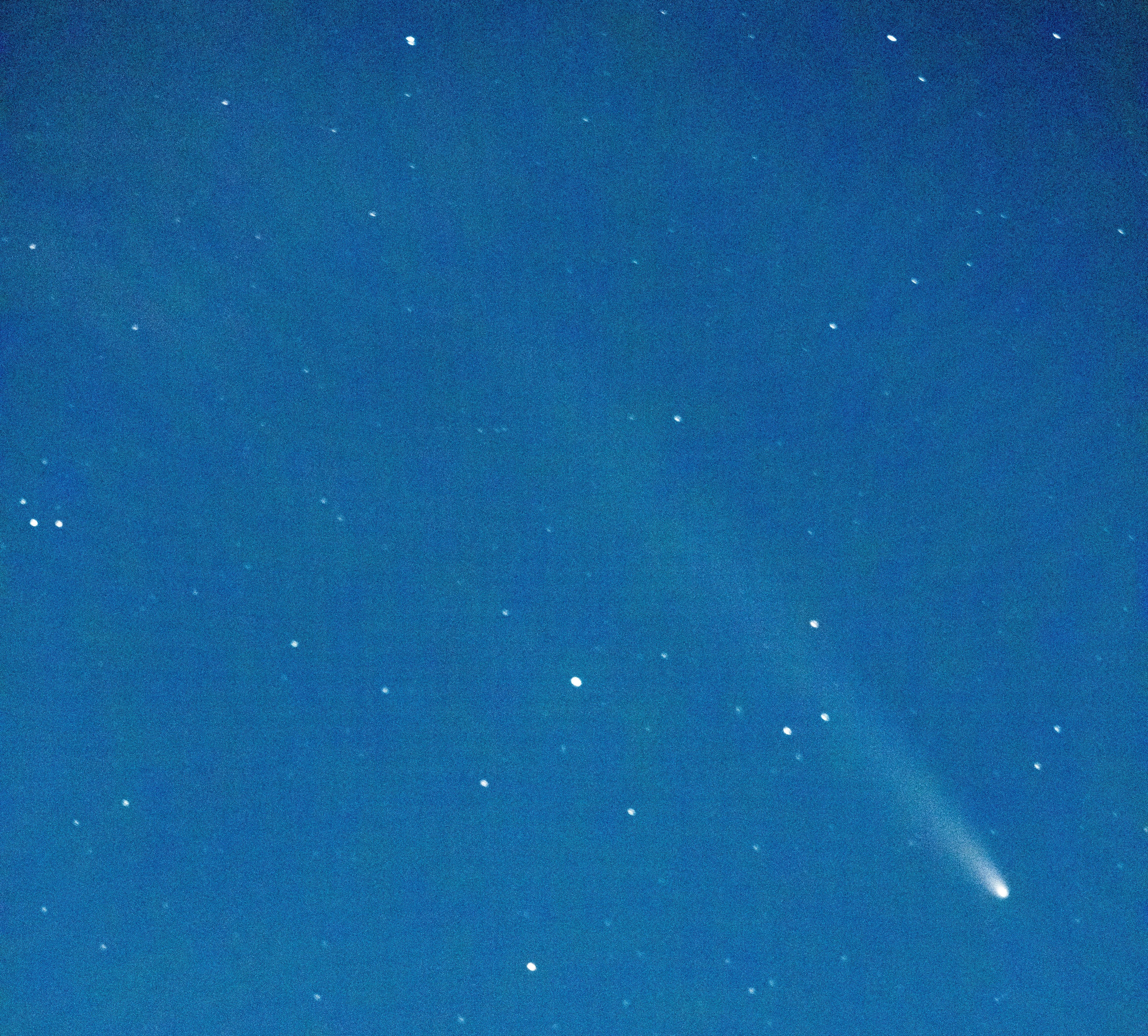 Comet C/2023 A3, Lancaster, UK — photo by Orlando Prugel-Bennett