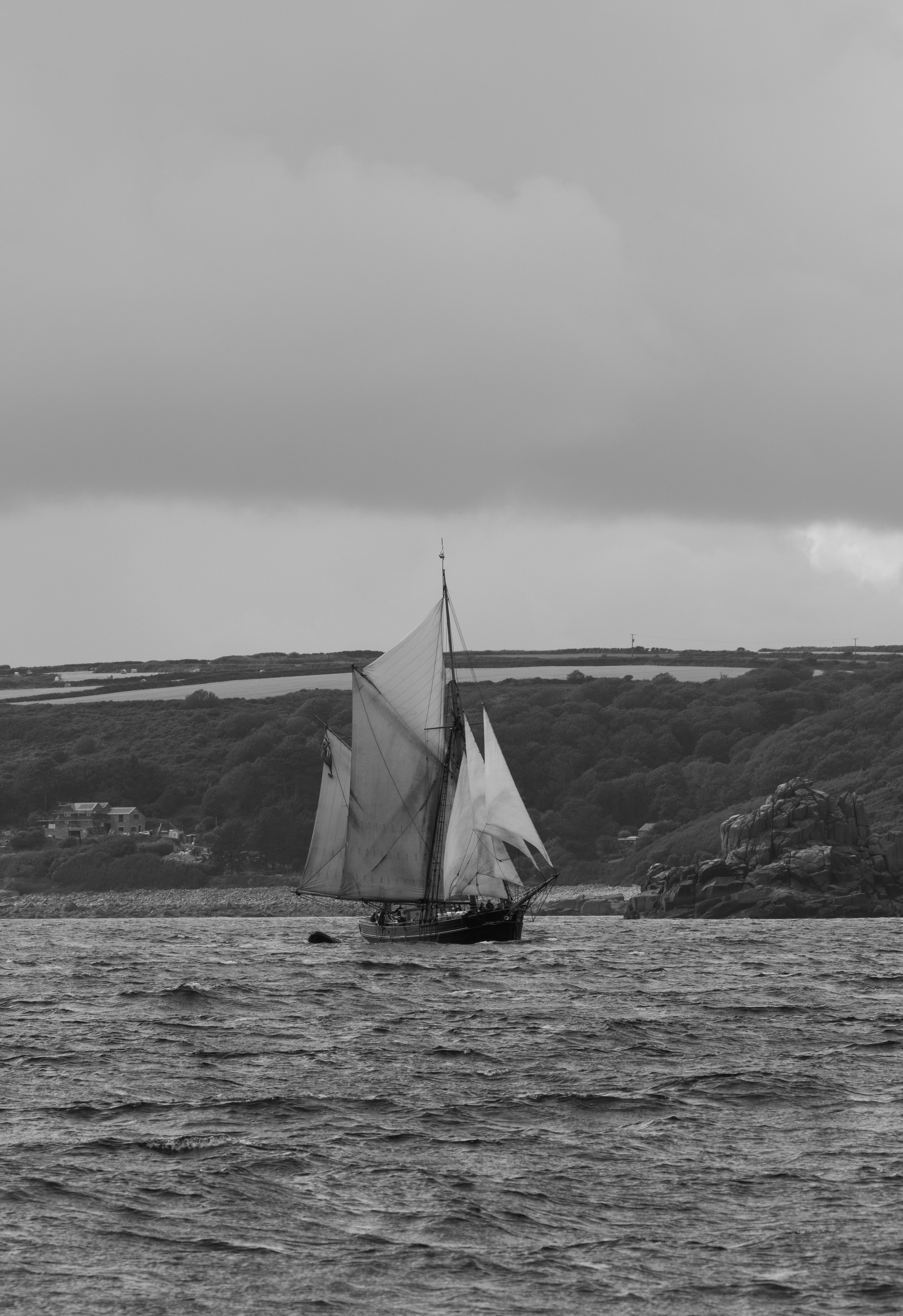 Traditional sailing boat, Cornwall, UK — photo by Orlando Prugel-Bennett