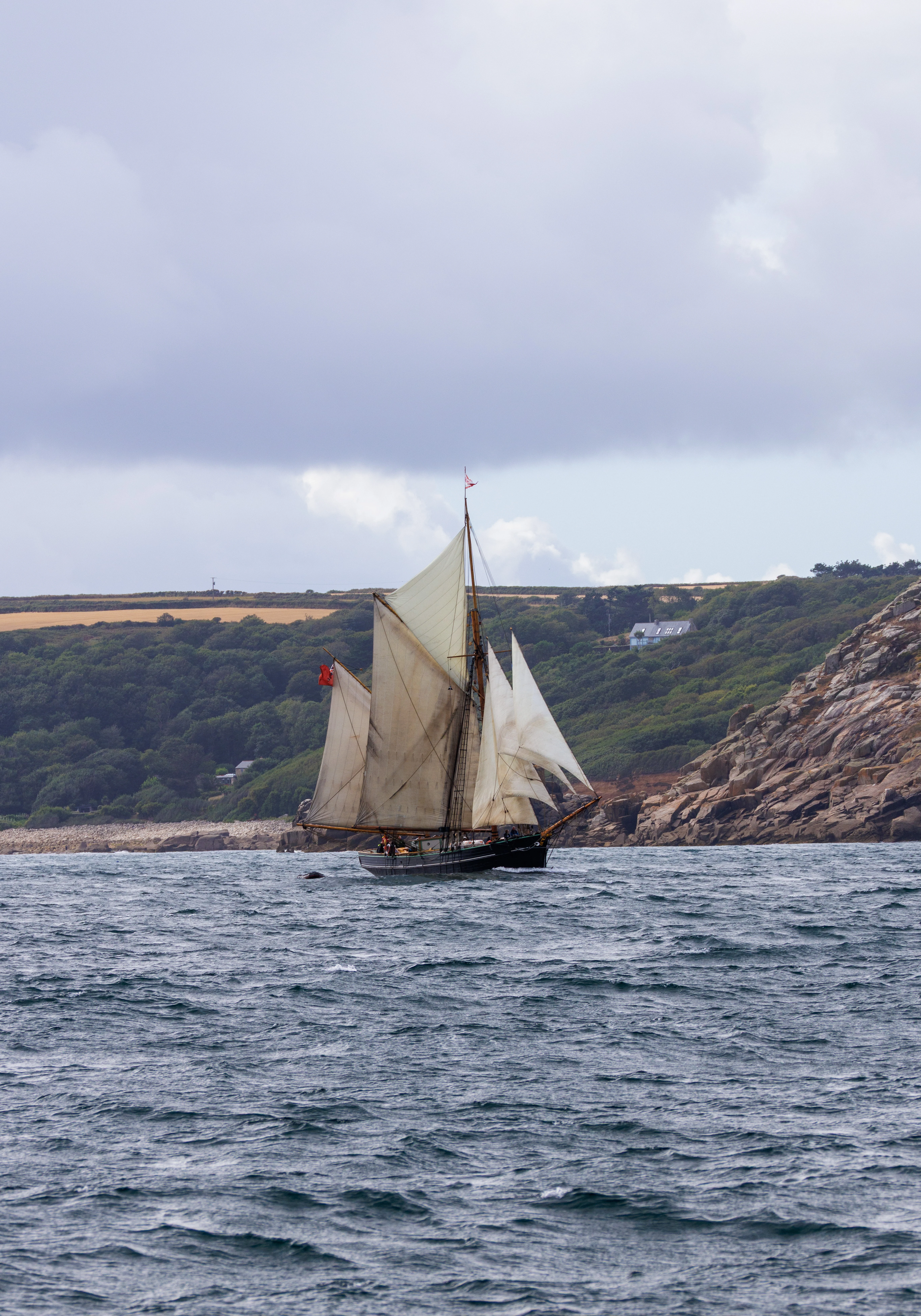 Traditional sailing boat, Cornwall, UK — photo by Orlando Prugel-Bennett