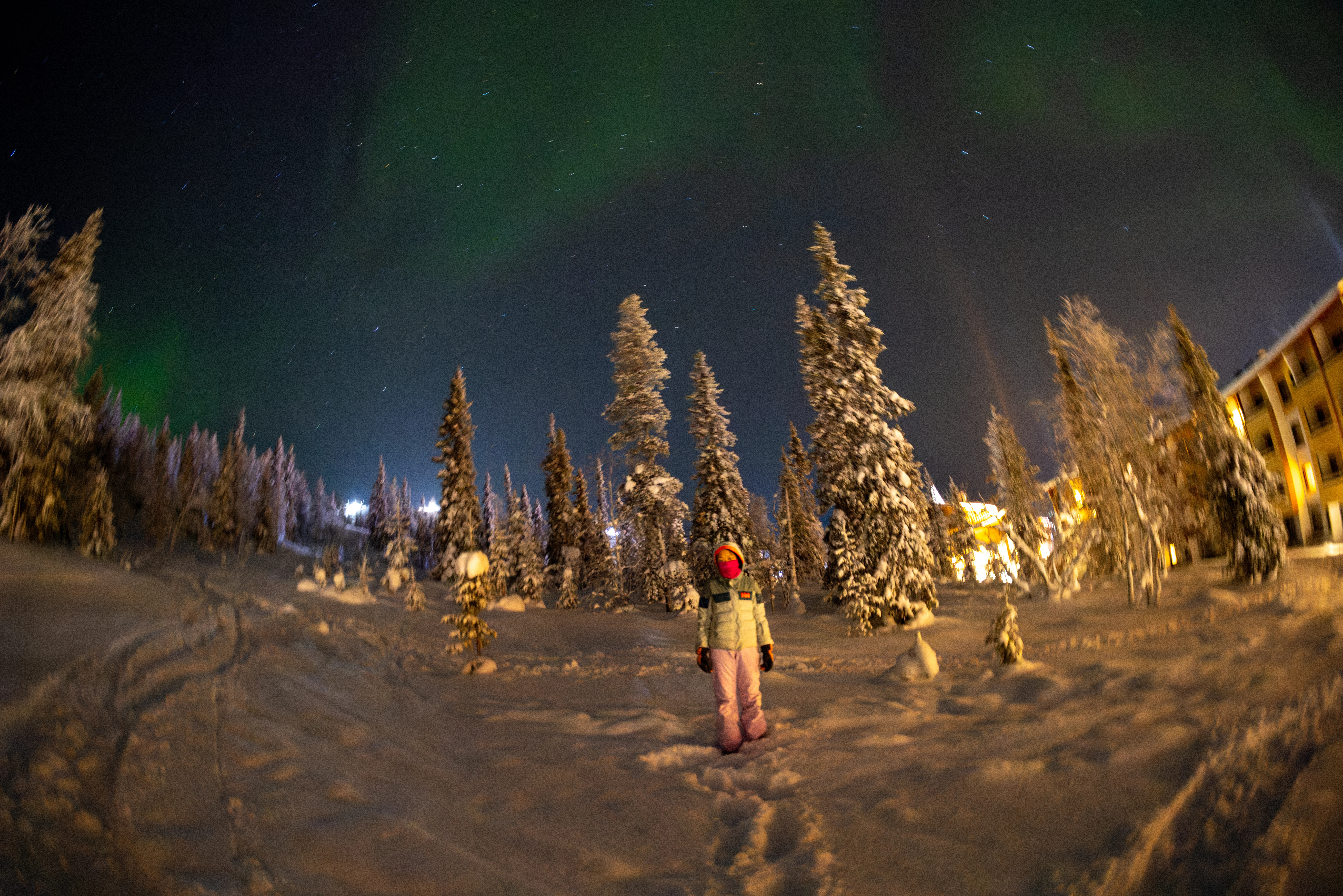 Martha with Aurora, Ÿllas, Finland — photo by Orlando Prugel-Bennett