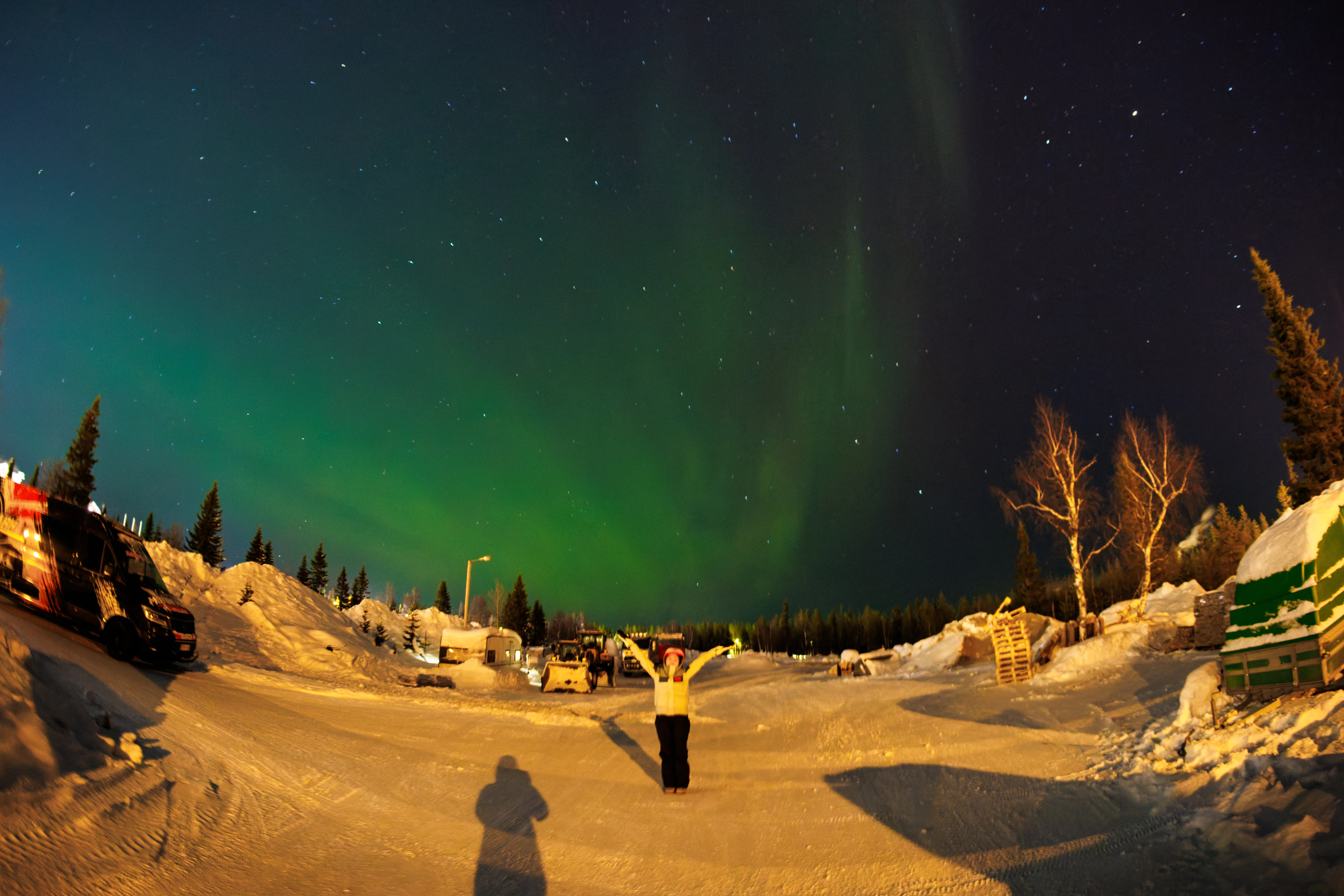 Martha with Aurora, Ÿllas, Finland — photo by Orlando Prugel-Bennett