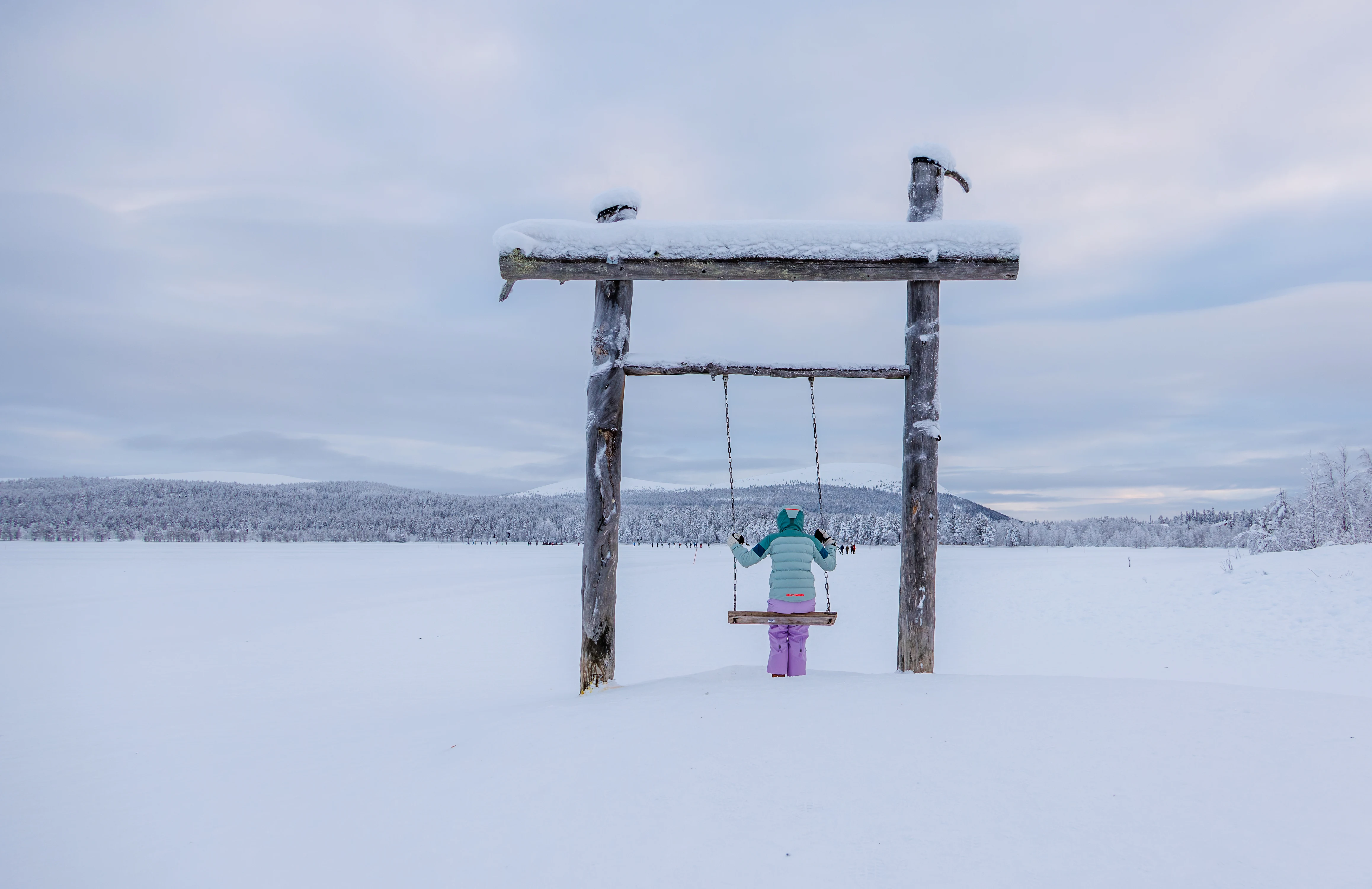 Martha on Ÿllas Swing, Ÿllas, Finland — photo by Orlando Prugel-Bennett