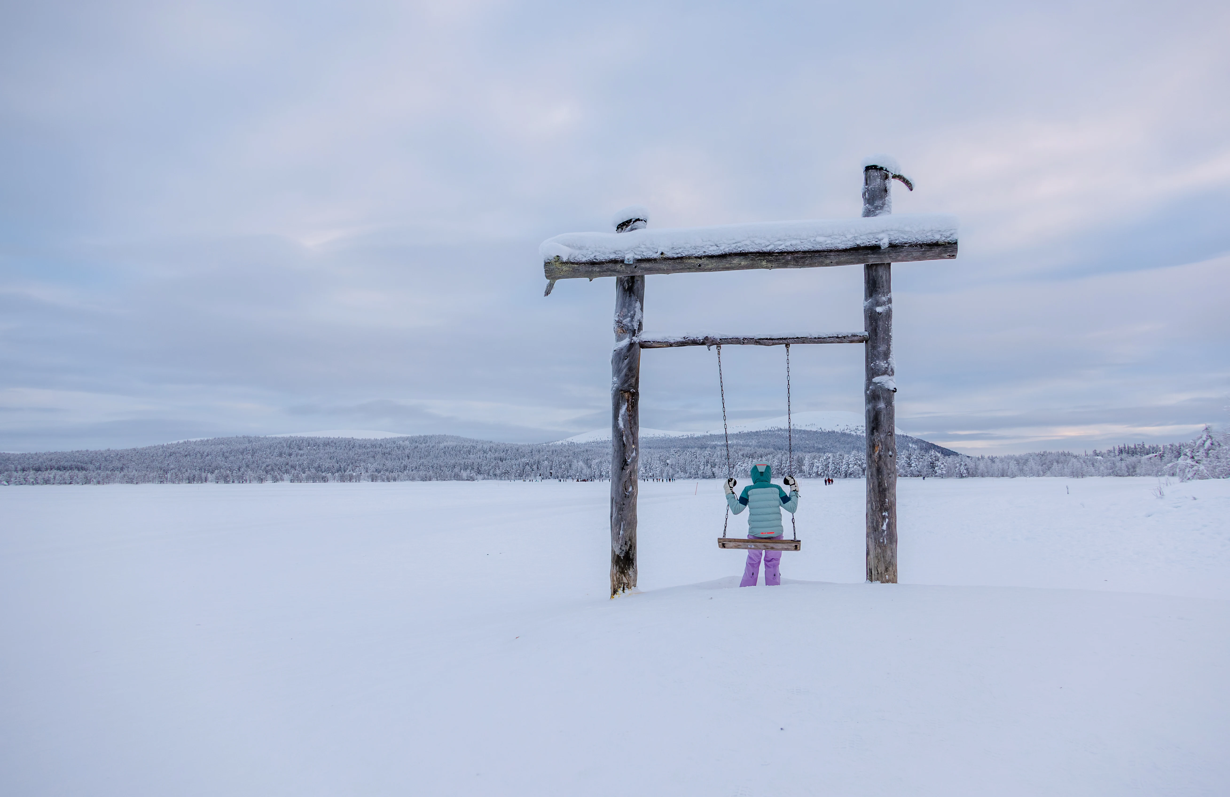 Martha on Ÿllas Swing, Ÿllas, Finland — photo by Orlando Prugel-Bennett