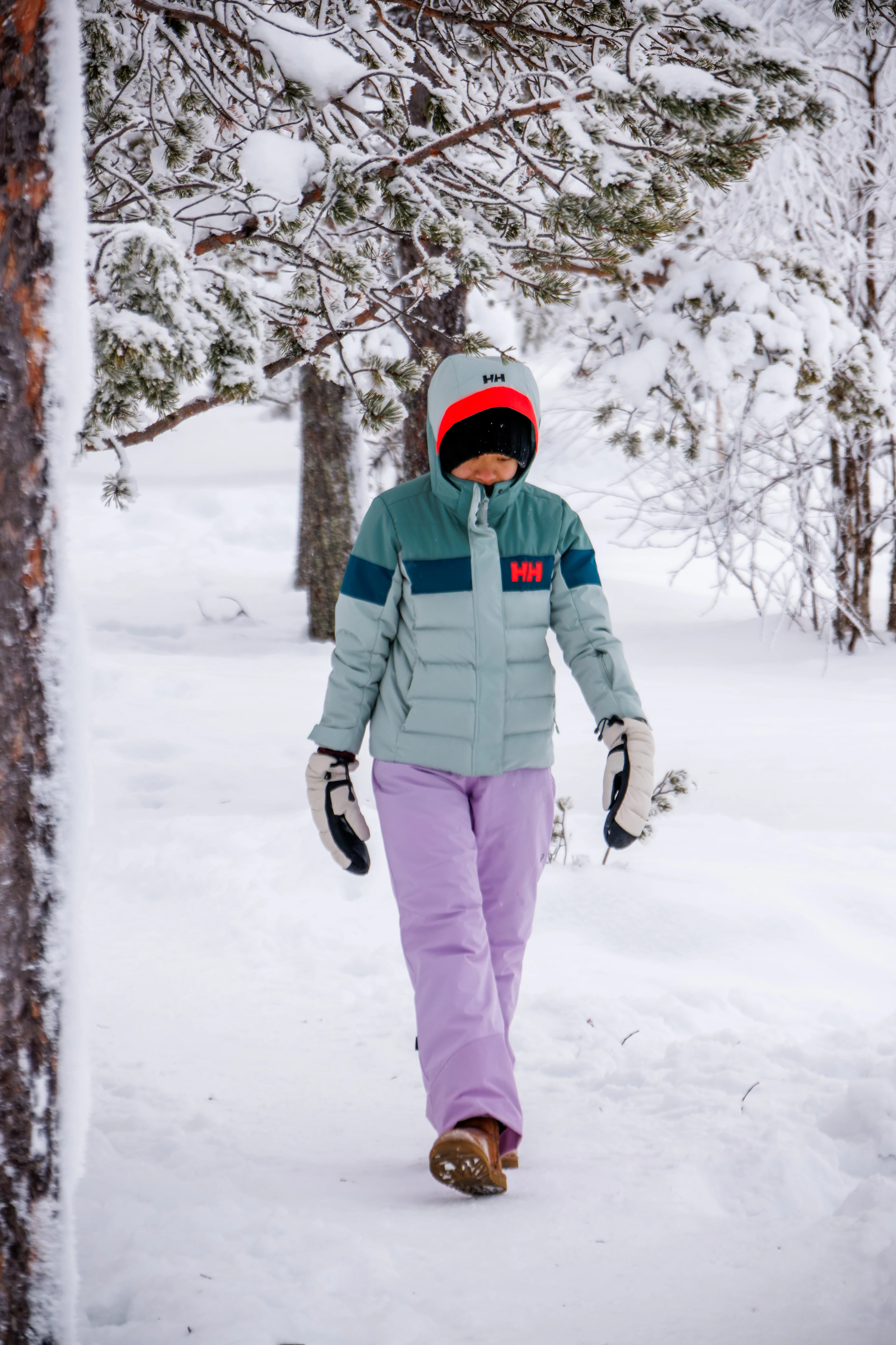 Martha in the forest, Ÿllas, Finland — photo by Orlando Prugel-Bennett