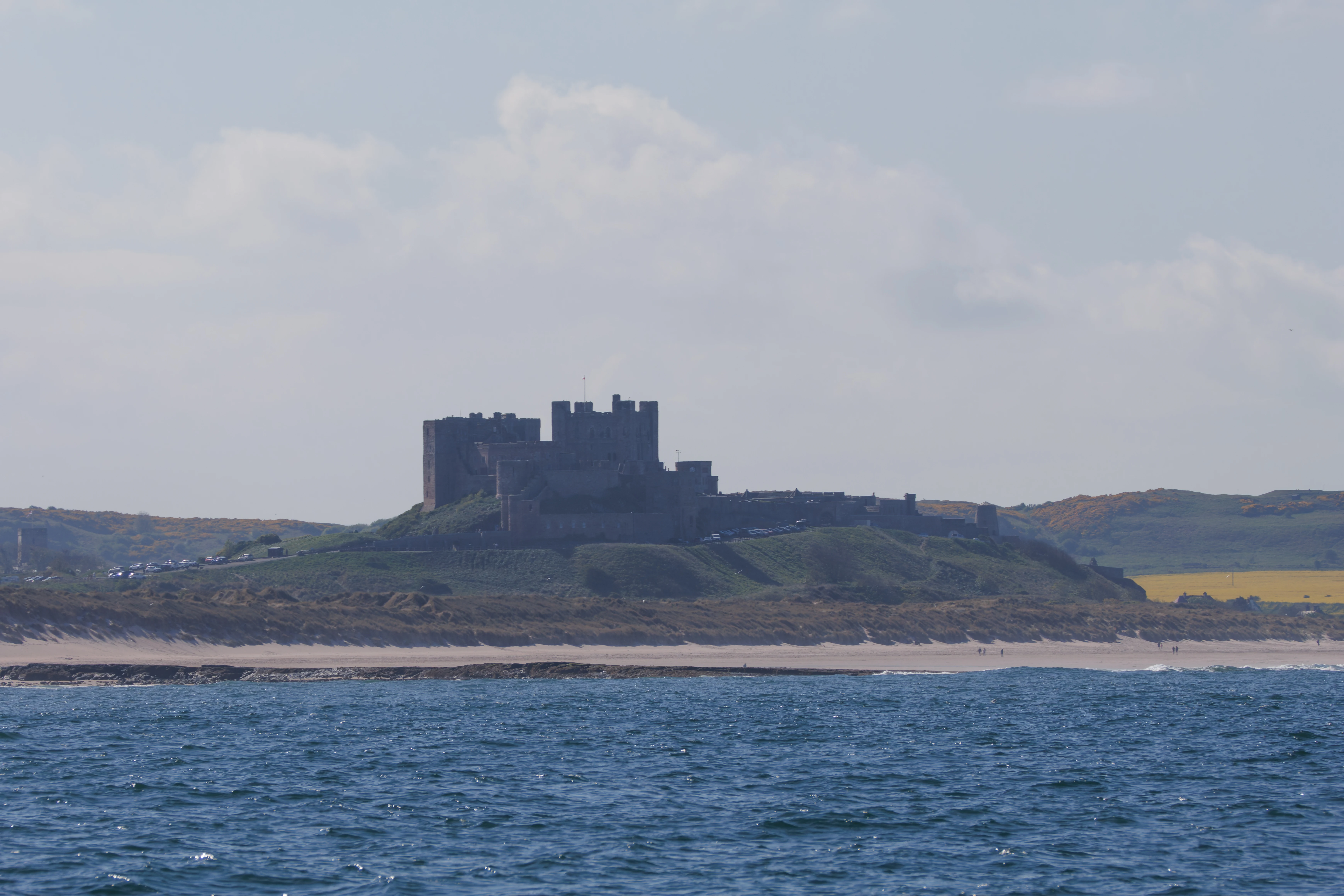Bamburgh Castle, Farne Islands, Seahouses, Northumberland, UK — photo by Orlando Prugel-Bennett