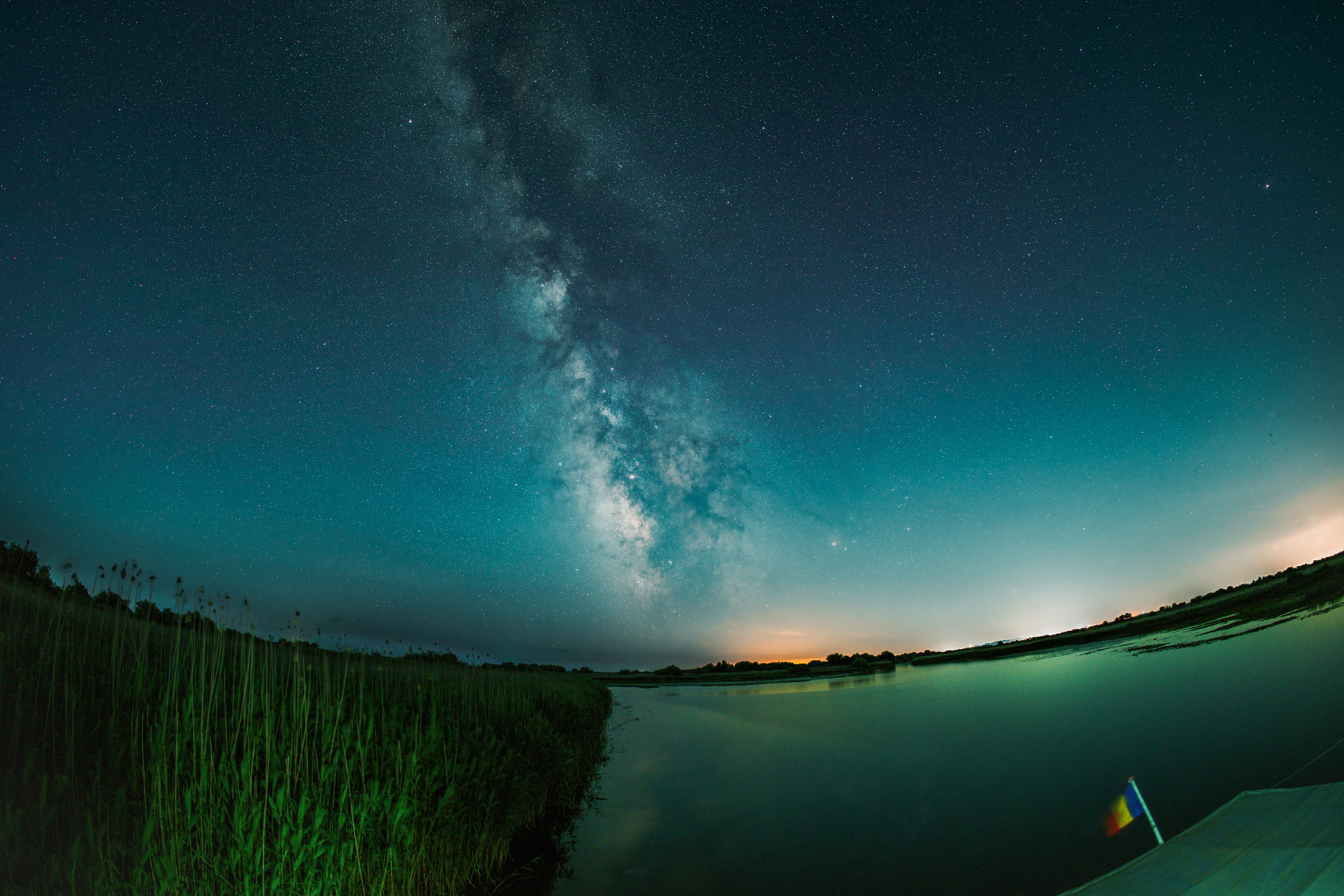 Milky Way over the delta, Danube Delta, Romania — photo by Orlando Prugel-Bennett
