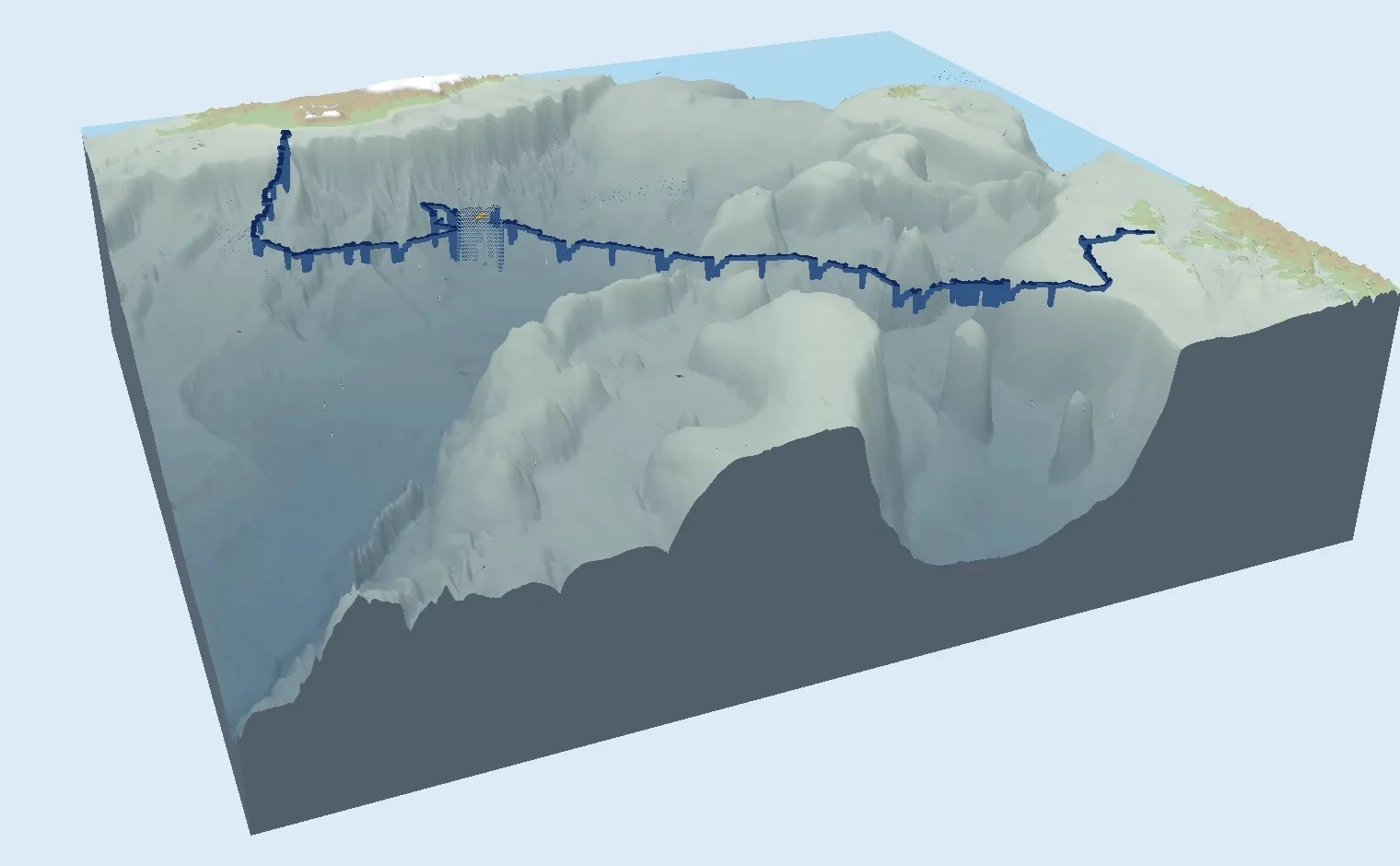 3D terrain model, UK — photo by Orlando Prugel-Bennett